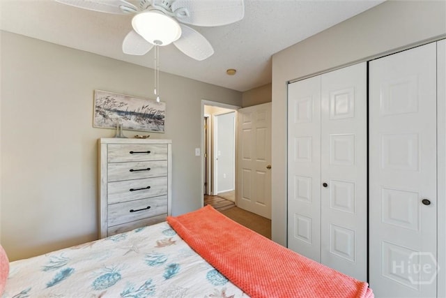 12300 Apache Ave Unit 1003, Savannah, GA 31419 - bedroom with a closet and ceiling fan