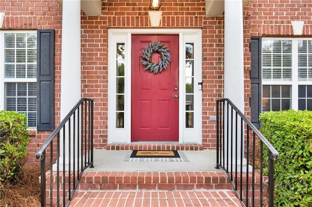 306 Walthour Dr, Rincon, GA 31326 - view of exterior entry featuring brick siding