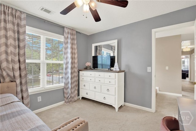 306 Walthour Dr, Rincon, GA 31326 - bedroom featuring light carpet and ceiling fan