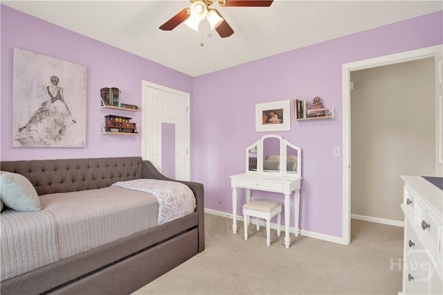 306 Walthour Dr, Rincon, GA 31326 - bedroom featuring light colored carpet and a ceiling fan