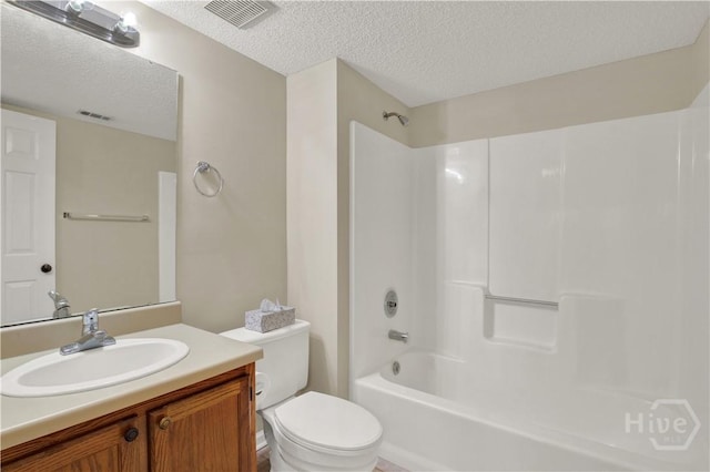 25 Colony Park Dr, Savannah, GA 31406 - full bathroom with a textured ceiling, vanity, and washtub / shower combination