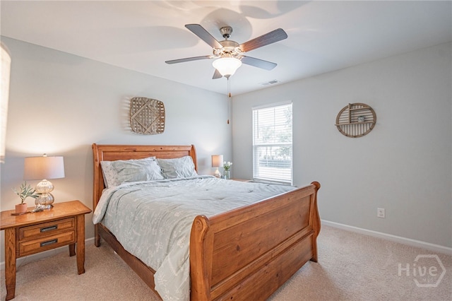 143 Arusha Ave, Savannah, GA 31419 - bedroom with light carpet and ceiling fan