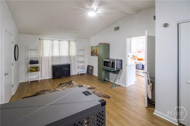 320 Windsor Rd, Savannah, GA 31419 - living area with a ceiling fan and wood finished floors