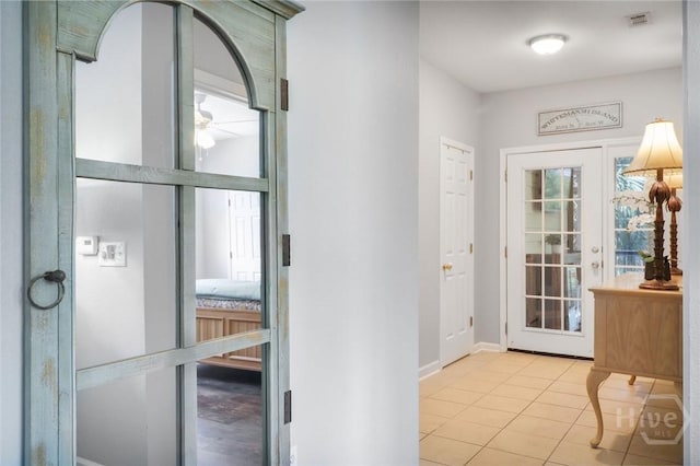 1212 Whitemarsh Way, Savannah, GA 31410 - entryway featuring a ceiling fan and light tile patterned flooring