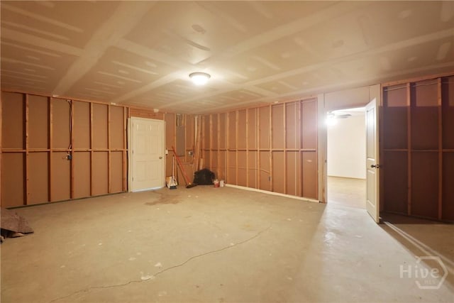 15 Springwater Dr, Port Wentworth, GA 31407 - unfinished below grade area with electric panel