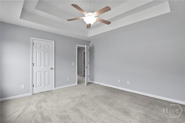 15 Springwater Dr, Port Wentworth, GA 31407 - unfurnished bedroom with a raised ceiling, carpet floors, and ceiling fan