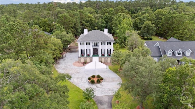 45 Shore Rd, Savannah, GA 31419 - aerial view of property and surrounding area with a forest