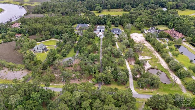 45 Shore Rd, Savannah, GA 31419 - aerial overview of property's location with a large body of water