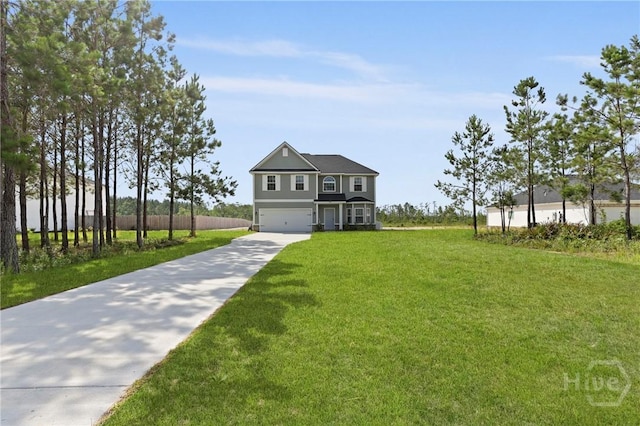 1447 Arnold Dr SE, Allenhurst, GA 31301 - traditional home with an attached garage, driveway, and a front lawn