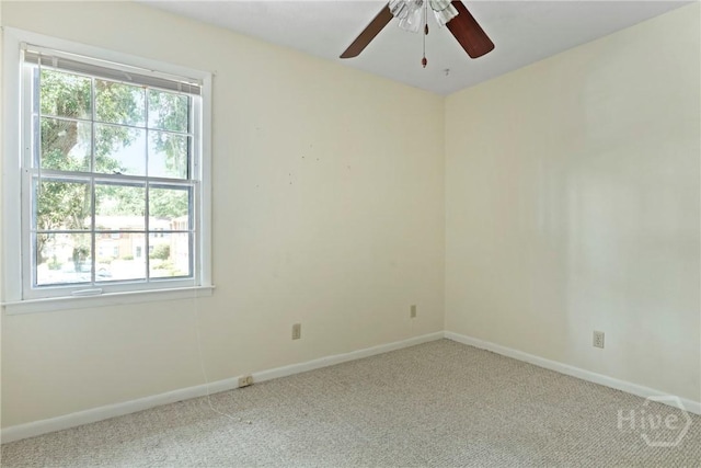 455 Mall Blvd Unit 39, Savannah, GA 31406 - unfurnished room with healthy amount of natural light, a ceiling fan, and carpet flooring