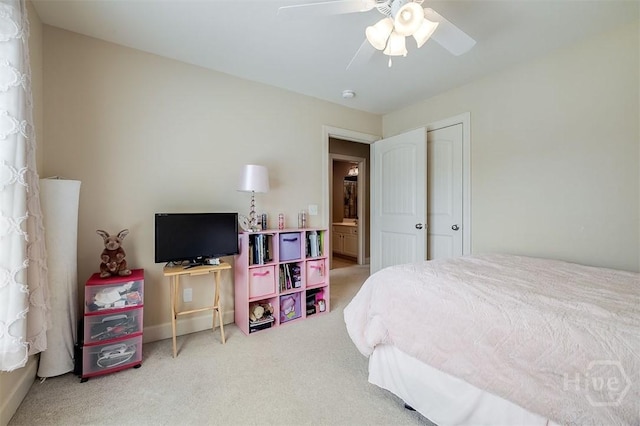 144 Sweetwater Cir, Rincon, GA 31326 - carpeted bedroom with ceiling fan