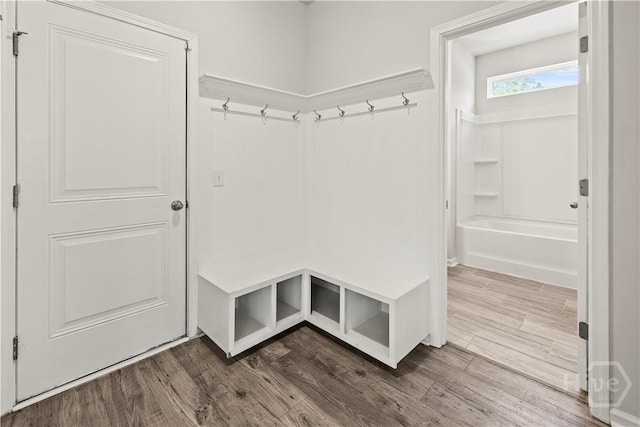 136 Ramsey Way, Rincon, GA 31326 - mudroom featuring dark wood-style floors
