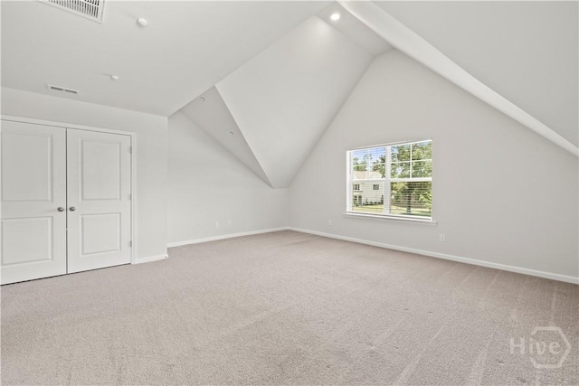 136 Ramsey Way, Rincon, GA 31326 - additional living space with carpet and vaulted ceiling