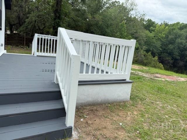 12 Jaguar Ln, Savannah, GA 31419 - wooden deck with a wooded view
