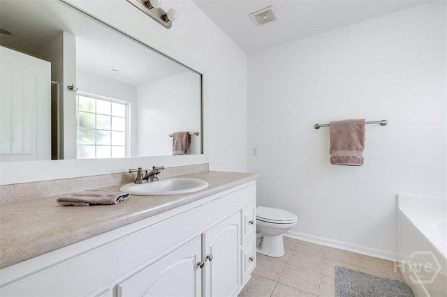 140 Abigail Cir, Ellabell, GA 31308 - full bathroom featuring vanity, a bath, and tile patterned floors