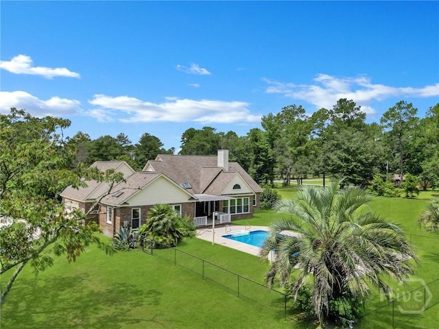 600 Old Louisville Rd, Guyton, GA 31312 - outdoor pool featuring a patio and view of scattered trees