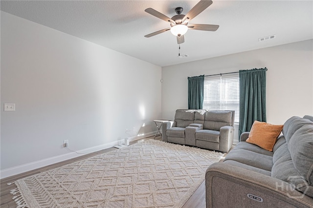 194 Gavin Way, Rincon, GA 31326 - living area featuring wood finished floors and ceiling fan