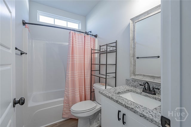 194 Gavin Way, Rincon, GA 31326 - full bath with vanity, shower / bath combo with shower curtain, and wood finished floors