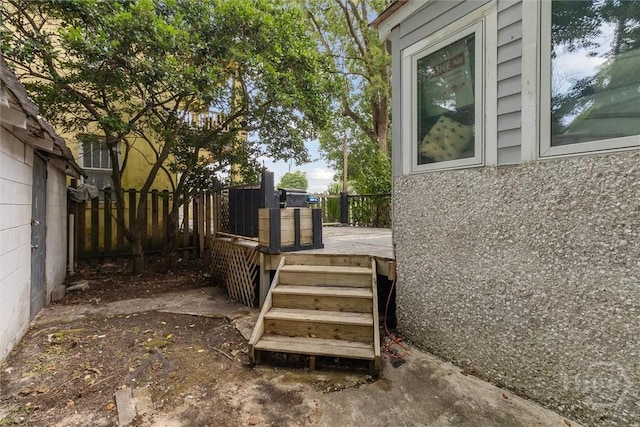 1025 W 40th St, Savannah, GA 31415 - exterior space with a wooden deck