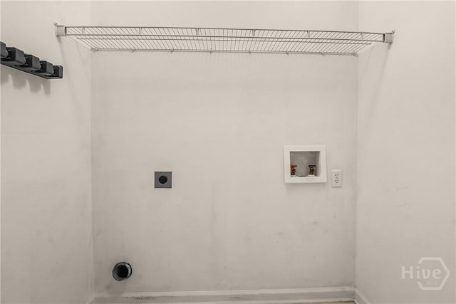 99 Dailey Dr, Guyton, GA 31312 - laundry area with electric dryer hookup and washer hookup