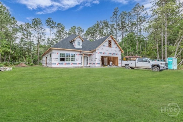 163 Sea Island Rd, Midway, GA 31320 - unfinished property featuring a front yard and a garage