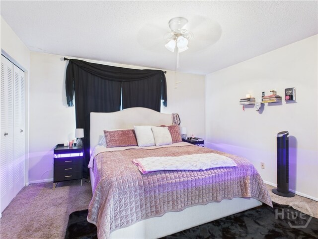 901 Olmstead Dr Unit 70, Hinesville, GA 31313 - carpeted bedroom featuring a closet and ceiling fan