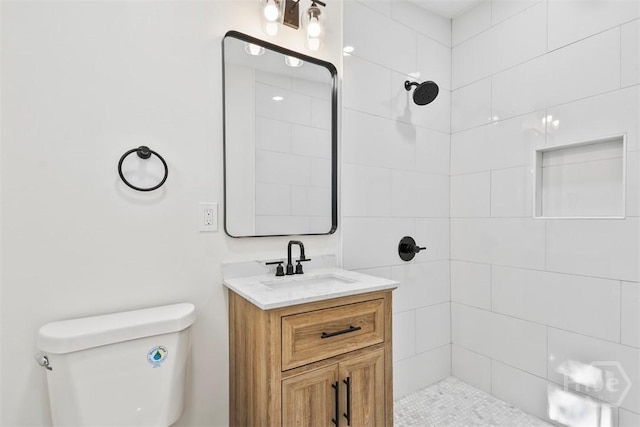 4630 Herty Dr, Savannah, GA 31405 - bathroom featuring tiled shower and vanity