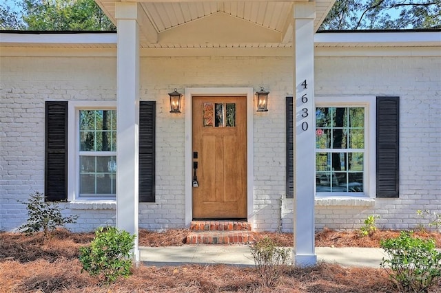 4630 Herty Dr, Savannah, GA 31405 - view of exterior entry featuring brick siding
