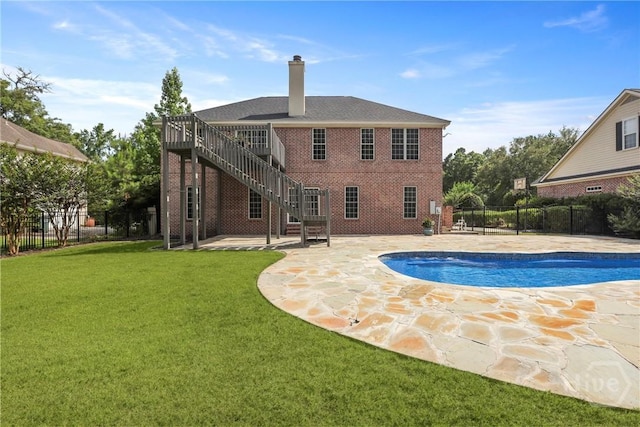 706 Southbridge Blvd, Savannah, GA 31405 - view of swimming pool featuring a patio and stairway