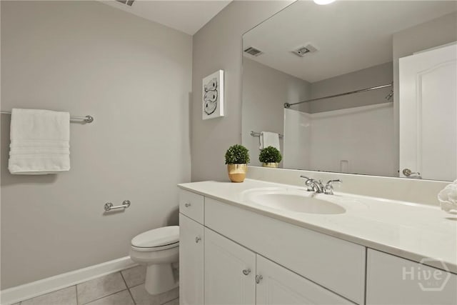 706 Southbridge Blvd, Savannah, GA 31405 - bathroom with vanity, tile patterned floors, and a shower