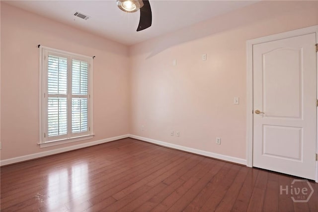 706 Southbridge Blvd, Savannah, GA 31405 - unfurnished room featuring a ceiling fan and dark wood-style floors