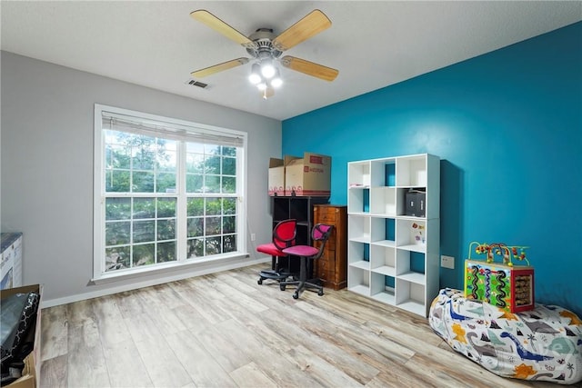31 Pembroke Pl, Pembroke, GA 31321 - office featuring wood finished floors and ceiling fan