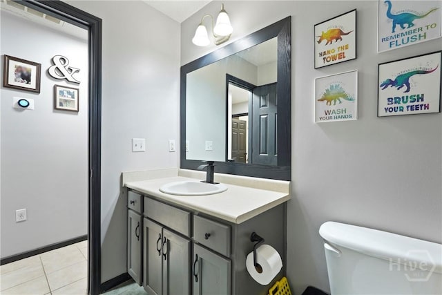 31 Pembroke Pl, Pembroke, GA 31321 - bathroom featuring vanity and tile patterned flooring