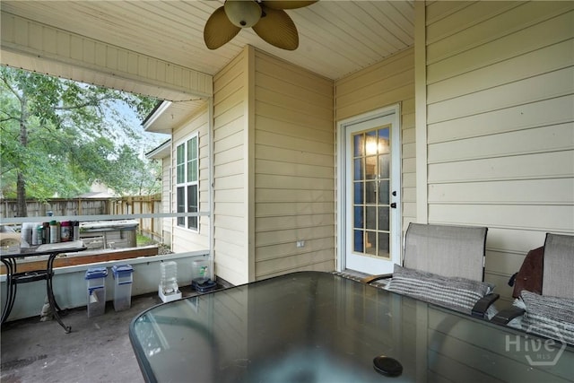31 Pembroke Pl, Pembroke, GA 31321 - view of patio / terrace featuring ceiling fan and outdoor dining space