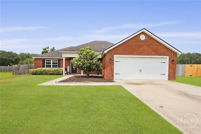 308 NE Mancey Garrason Loop, Ludowici, GA 31316 - view of front of home with brick siding, a garage, and concrete driveway