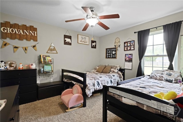 308 NE Mancey Garrason Loop, Ludowici, GA 31316 - carpeted bedroom featuring a ceiling fan