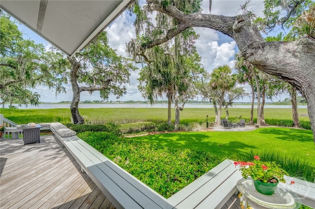 3 She Crab Cir, Savannah, GA 31411 - view of green lawn with a water view