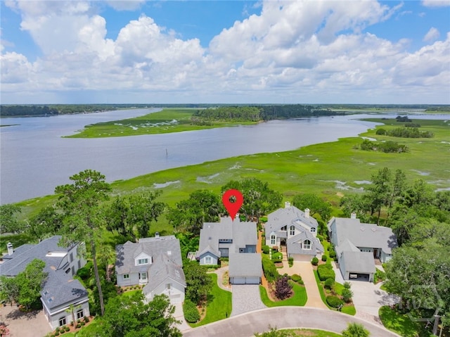 3 She Crab Cir, Savannah, GA 31411 - aerial perspective of suburban area with a large body of water
