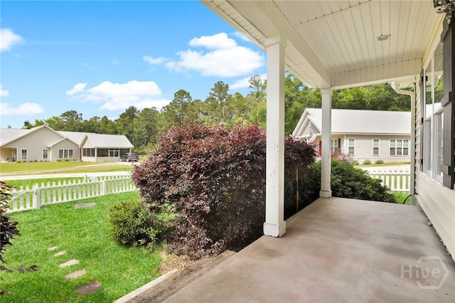 1416 Hillridge Dr, Darien, GA 31305 - view of covered porch
