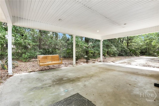 1416 Hillridge Dr, Darien, GA 31305 - view of patio featuring view of wooded area