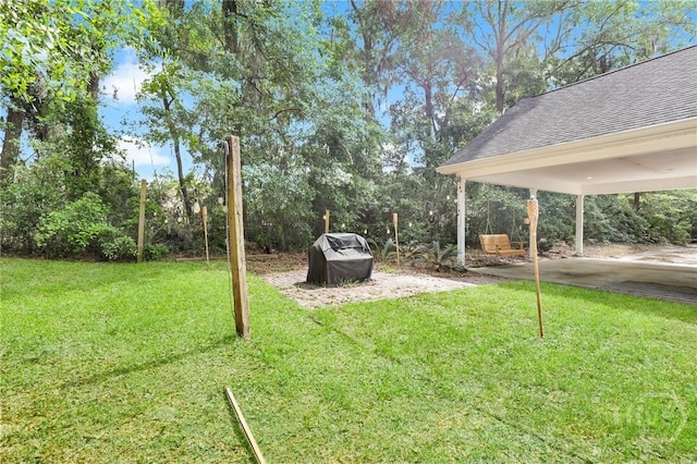 1416 Hillridge Dr, Darien, GA 31305 - view of grassy yard featuring view of wooded area