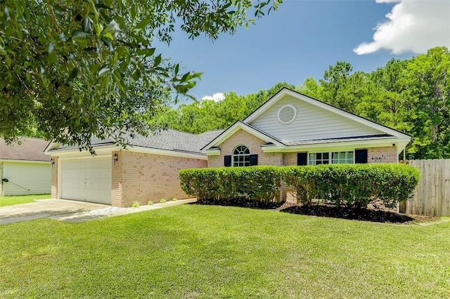 26 Dianne Mackenzie Way, Savannah, GA 31419 - ranch-style home with brick siding, concrete driveway, and an attached garage