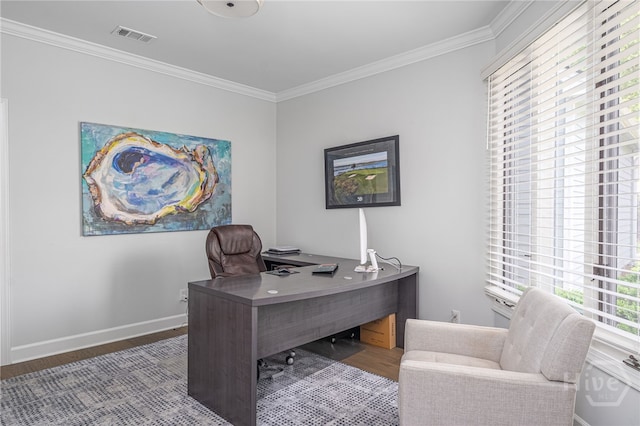 1 Broomsedge Ln, Savannah, GA 31411 - office featuring wood finished floors and ornamental molding