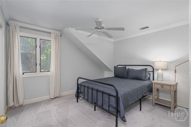 1 Broomsedge Ln, Savannah, GA 31411 - bedroom with carpet, ornamental molding, and a ceiling fan