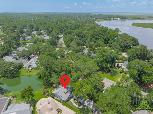1 Broomsedge Ln, Savannah, GA 31411 - aerial overview of property's location with a nearby body of water and nearby suburban area