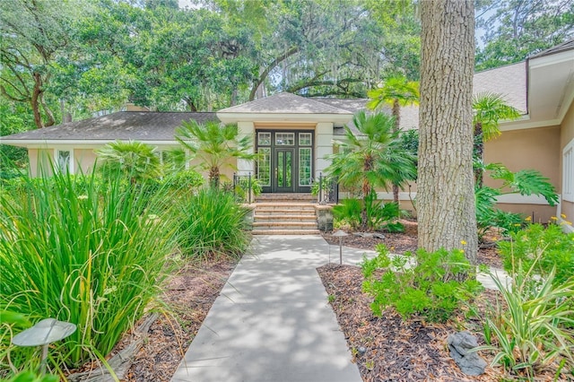 32 Hasleiters Retreat Retreat, Savannah, GA 31411 - view of front of home with french doors and stucco siding