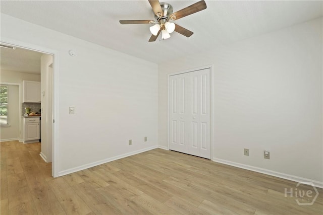 127 Laurel Green Ct, Savannah, GA 31419 - empty room with a ceiling fan and light wood-style flooring