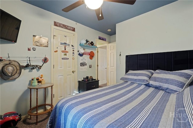 217 Bailee Ave, Rincon, GA 31326 - bedroom with carpet floors and a ceiling fan
