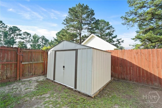 217 Bailee Ave, Rincon, GA 31326 - view of shed with a fenced backyard