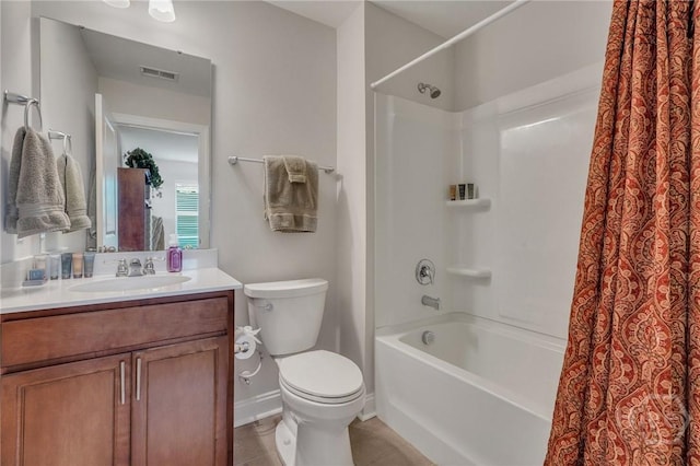 115 Merribee Ln, Pooler, GA 31322 - bathroom featuring shower / tub combo with curtain, vanity, and tile patterned flooring